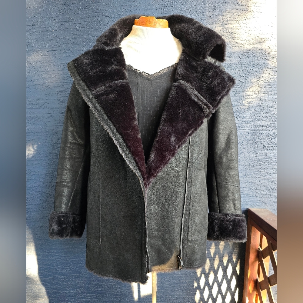 Danier Black Leather Jacket